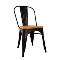 Vitale Tolix- A Sandalye-1401-Açık Meşe Siyah 33679607