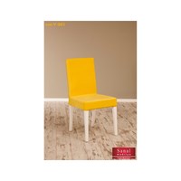 Sanal Mobilya Helen Demonte Sandalye Beyaz - Sarı V-201 25341710