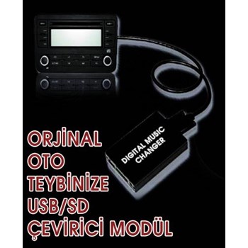 Ototarz Peugeot 407Sw (2004 - 2005 Arası ) Orijinal Müzik Çaları ( Usb,Sd )Li Çalara Çevirici Modül
