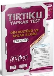 Anafen 8.Sınıf Din Kültürü Ve Ahlak Bilgisi Tırtıklı Yaprak Test - 24 Yaprak - Dvdli (ISBN: 9786059957106)