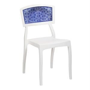 Tilia Orient Sandalye Pc Beyaz-Koyu Mavi 33786627