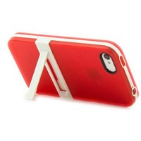 Microsonic Standlı Soft Iphone 4s Kılıf Kırmızı