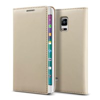 Verus Samsung Galaxy Note Edge Wallet Case Crayon Slim Series kılıf - Renk : Beige