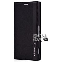 Sony Xperia Z3 Kılıf Magnum Gizli Mıknatıslı Deri Siyah