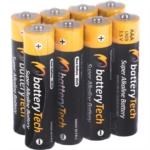 Battery Tech 1 5 V AAA LR03 Süper Alkalin Kalem Pil 8'li Paket