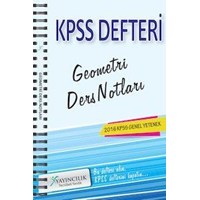 KPSS Geometri Ders Notları X Yayınları 2016 (ISBN: 9786059083447)