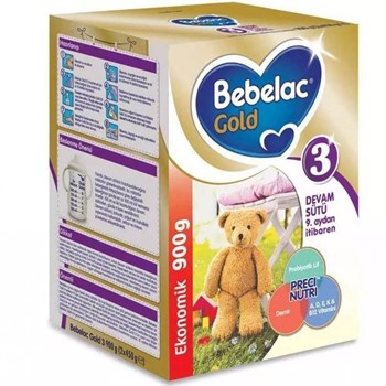 Bebelac Gold 3 1+ 900 gr Bebek Devam Sütü