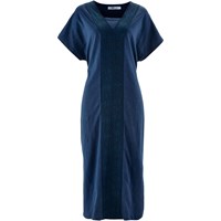 Bpc Bonprix Collection Slub İplik Penye Elbise - Mavi 33010065