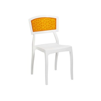 Tilia Orient Sandalye Pc Beyaz-Portakal 33830791