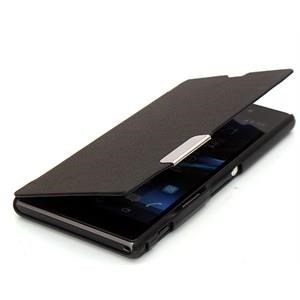 Microsonic Mıknatıslı Ultra Thin Kapaklı Sony Xperia Z1 Kılıf Siyah