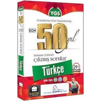 YGS Türkçe Son 50 Yıl Tamamı Çözümlü Çıkmış Sorular Çanta Yayınları (ISBN: 9786059768047)