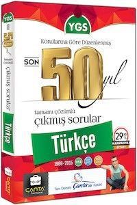 YGS Türkçe Son 50 Yıl Tamamı Çözümlü Çıkmış Sorular Çanta Yayınları (ISBN: 9786059768047)