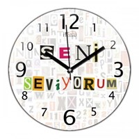 iF Clock Seni Seviyorum Duvar Saati (VD-5)