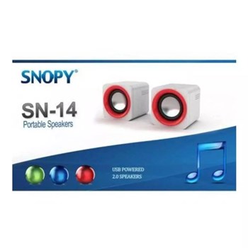 Snopy SN-14 6W 1+1 Speaker Beyaz-Kırmızı