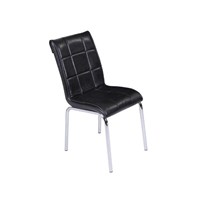 Mavi Mobilya Sandalye Siyah Suni Deri (4 Adet)