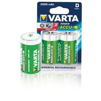 VARTA Power Accu Büyük Pil - D 3.000 mAh Ni-MH