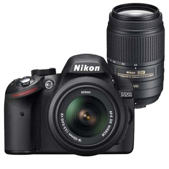 Nikon D3200 + 18-55 + 55-300mm Lens