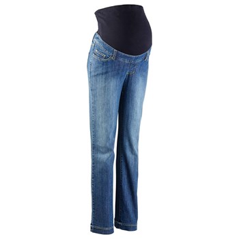 Bpc Bonprix Paçası Katlı Düz Kesim Jean Normal Mavi - 15905945