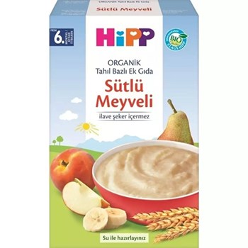 Hipp 6+ Ay 250 gr Organik Sütlü Meyveli Tahıl Bazlı Kavanoz Maması