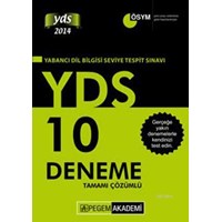 2014 YDS 10 Deneme Tamamı Çözümlü (ISBN: 9786053646464)
