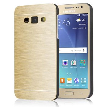 Microsonic Samsung Galaxy J1 Kılıf Hybrid Metal Gold 33123966
