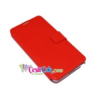 Samsung Galaxy Note 3 Standlı Flip Cover Kılıf Kırmızı