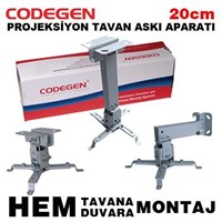 Codegen 20cm Tavan Askı Aparat Universal COD-P20
