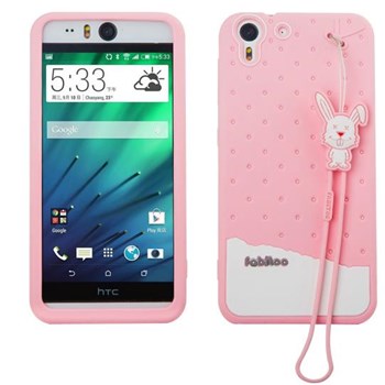 Fabitoo HTC Desire Eye Candy Kılıf Pembe