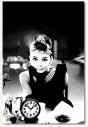 Artkanvas Kanvas Tablo Saat - Audrey Hepburn (I)