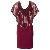 BODYFLIRT boutique Payetli elbise - Kırmızı 24487058