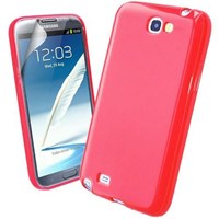 Microsonic Glossy Soft Kılıf Samsung Galaxy Note 2 N7100 Kırmızı