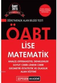 ÖABT Lise Matematik Öğretmenliği Konu Anlatımlı Modüler Set 2015 (ISBN: 9786054727347)