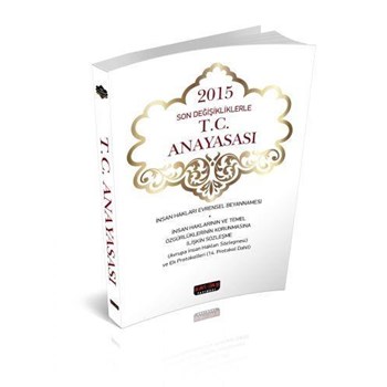 T.C. Anayasası 2015 Son Değişikliklerle - Ciltsiz (ISBN: 9786054974290)