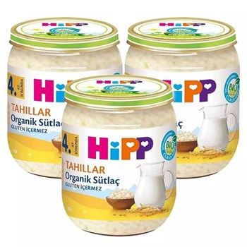 Hipp Organik Sütlaç 3x125 gr Kavanoz Maması