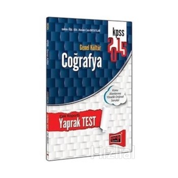 Yargı KPSS 2015 Genel Kültür Coğrafya Çek Kopartlı Yaprak Test (ISBN: 9786051571867)