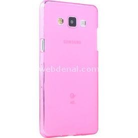 Transparent Soft Samsung Galaxy A7 Kılıf Pembe