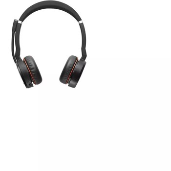 Jabra Evolve 75 MS Stereo Siyah Kırmızı Headset Saç Bandı Kulaklık