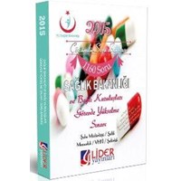 GYS Sağlık Bakanlığı ve Bağlı Kuruluşları Görevde Yükselme Sınavı Çözümlü Soru Bankası Lider Yayınları 2015 (ISBN: 9786059145473)