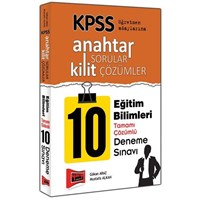 2015 KPSS Eğitim Bilimleri Anahtar Sorular Kilit Çözümler Tamamı Çözümlü 10 Deneme Yargı Yayınları (ISBN: 9786051574189)