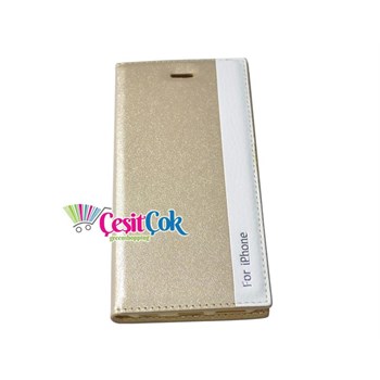 iPhone 6 Kılıf i Gizli Mıknatıslı Gold