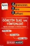 KPSS Eğitim Bilimleri Öğretim Ilke ve Yöntemleri Öğrencinin Ders Defteri (ISBN: 9786053647126)