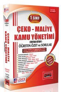 1.Sınıf 1.Yarıyıl Çeko Maliye Kamu Yönetimi Öğreten Özet ve Sorular Lider Yayınları (ISBN: 9786059145541)