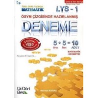 LYS 1 Matematik - Geometri Orta-İleri Seviye 10 Deneme (ISBN: 9786058445925)