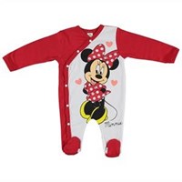 Disney Minnie Mouse Yandan Çıtlı Tulum Kırmızı 9-12 Ay 29473096