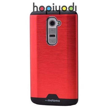 LG G2 Kılıf Motomo Hard Case Arka Kapak Kırmızı