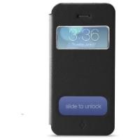 İphone 5S Flipcase Smart Logo Delikli Siyah 2Klyk2002S