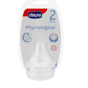 Chicco 0 BPA Fizyolojik Slikon Biberon Emziği Orta Akış 2 Ay