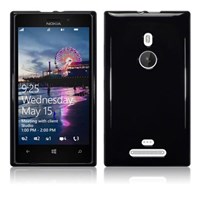 Microsonic Glossy Soft Kılıf Nokia Lumia 925 Siyah