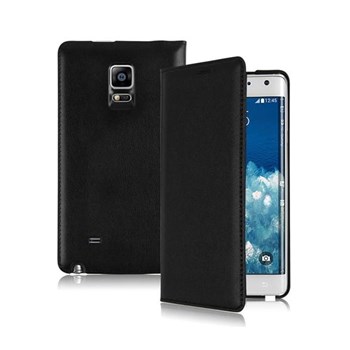 Microsonic Delux Kapaklı Samsung Galaxy Note Edge Kılıf Siyah