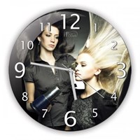 iF Clock Bayan Kuaför Duvar Saati (E5)